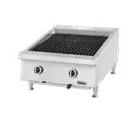Garland US Range Garland/US Range GTBG24-AB24 23.63" Gas Countertop Heavy Duty Lava Rocks Charbroiler with Manual Control - 60,000 BTU