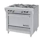 Garland US Range Garland/US Range MST44R-E Master Sentry Series Gas 35,000 BTU Open Burners 40,000 BTU Oven Heavy Duty Range