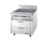 Garland US Range UN17R120 Polar Cuisine 120" 8 Drawer Refrigerated Chef Base with Marine Edge Top 
