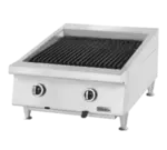 Garland US Range Garland/US Range UTBG24-AB24 23.63" Gas Countertop Heavy Duty Ceramic Charbroiler with Manual Control - 60,000 BTU