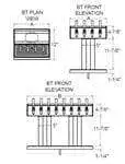 Glastender Glastender BT-12-SSR Bridge Tee Draft Dispensing Tower