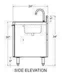 Glastender Glastender C-SC-12-LD CHOICE Sink Cabinet