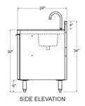 Glastender Glastender C-SC-18-LD CHOICE Sink Cabinet
