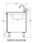 Glastender Glastender C-SC-24L CHOICE Sink Cabinet