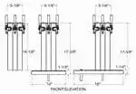 Glastender Glastender CT-1-SS Column Draft Dispensing Tower