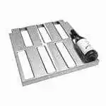 Glastender CWS-16 Stainless Steel with Slots for (5) Bottle Refrigerator / Freezer Shelf