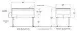 Glastender Glastender IB-38X24 Service Station Ice Bin