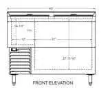 Glastender Glastender MF48-B Underbar Glass Froster