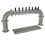 Glastender Glastender PP-8-MFR Pipe Pass-Thru Draft Dispensing Tower