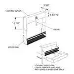Glastender SSRC-27 Speed Rail Locking Cover