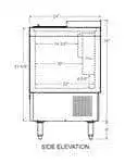 Glastender Glastender ST24-B Flat Top Bottle Cooler