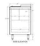 Glastender Glastender ST60-B Flat Top Bottle Cooler