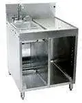 Glastender Glastender SWB-24L-C Underbar Wet Waste Sink