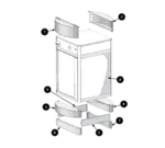 Hatco FSD-CTLH Curved hinged header on control side for FSD and FSDT models (image 1)