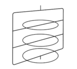 Hatco FSD3TCR (3) tier Circle Rack with pizza pan retainers