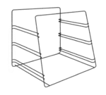 Hatco FSD3TPR (3) tier pan rack (accommodates half size bun pans)