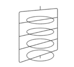 Hatco FSDT4TCR (4) tier Circle Rack with pizza pan retainers