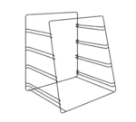 Hatco FSDT4TPR (4) tier pan rack (accommodates half size bun pans)