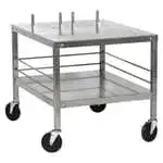 Hobart TABLEHW-HL2012 Mixer/Slicer Equipment Stand, Stainess Steel Top with Undershelf and without Backsplash - 27"W x 26"H x 32"D