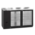Hoshizaki Hoshizaki BB59-G Black 2 Glass Door Refrigerated Back Bar Storage Cabinet, 115 Volts