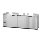 Hoshizaki Hoshizaki BB95-S Silver 3 Solid Door Refrigerated Back Bar Storage Cabinet, 115 Volts