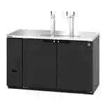 Hoshizaki Hoshizaki DD59 3 Taps 1/2 Barrel Draft Beer Cooler - Black, 2 Kegs Capacity, 115 Volts