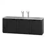 Hoshizaki Hoshizaki DD95 4 Taps 1/2 Barrel Draft Beer Cooler - Black, 5 Kegs Capacity, 115 Volts