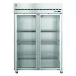 Hoshizaki Hoshizaki F2A-FG 55.00'' 50.37 cu. ft. Top Mounted 2 Section Glass Door Reach-In Freezer