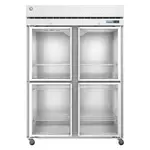 Hoshizaki Hoshizaki F2A-HG 55'' 50.37 cu. ft. Top Mounted 2 Section Glass Half Door Reach-In Freezer