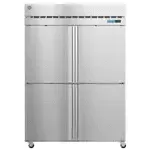 Hoshizaki Hoshizaki F2A-HS 55'' 50.37 cu. ft. Top Mounted 2 Section Solid Half Door Reach-In Freezer