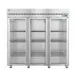 Hoshizaki Hoshizaki R3A-FG 82.5'' 79.03 cu. ft. Top Mounted 3 Section Glass Door Reach-In Refrigerator