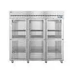 Hoshizaki Hoshizaki R3A-HG 82.5'' 79.03 cu. ft. Top Mounted 3 Section Glass Half Door Reach-In Refrigerator