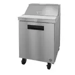 Hoshizaki Hoshizaki SR27B-8 27'' 1 Door Refrigerated Sandwich / Salad Prep Table with