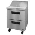 Hoshizaki Hoshizaki SR27B-8D2 27'' 2 Drawer Refrigerated Sandwich / Salad Prep Table with