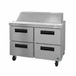 Hoshizaki Hoshizaki SR48B-12D4 48'' Refrigerated Sandwich / Salad Prep Table with