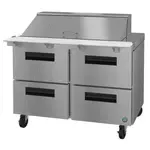 Hoshizaki Hoshizaki SR48B-18MD4 48'' Mega Top Refrigerated Sandwich / Salad Prep Table