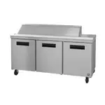 Hoshizaki Hoshizaki SR72B-16 72'' Refrigerated Sandwich / Salad Prep Table with