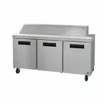 Hoshizaki Hoshizaki SR72B-18 72'' Refrigerated Sandwich / Salad Prep Table with