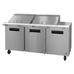 Hoshizaki Hoshizaki SR72B-24M 72'' Mega Top Refrigerated Sandwich / Salad Prep Table
