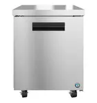 Hoshizaki Hoshizaki UF27B 27'' 1 Section Undercounter Freezer with 1 Solid Door and Front Breathing Compressor