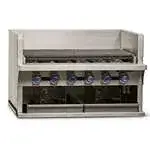 Imperial Imperial IABA-36 36" Gas Countertop Heavy Duty Radiant Charbroiler with Manual Control - 120,000 BTU