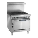 Imperial Imperial IHR-4 Commercial Range, 36" W with 4 Burners and Standard Oven - 180,000 BTU