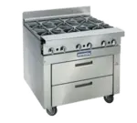 Imperial IHR-XX-SC-36 Spec Series Sizzle 'N Chill System 36" 2 Drawer Refrigerated Chef Base with Marine Edge Top 