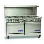 Imperial Imperial IR-10-C-XB Restaurant Gas Range, 60" W with 10 Burners and (1) Convection Oven & (1) Open Cabinet with Bottom Shelf - 350,000 BTU