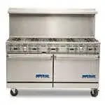 Imperial Imperial IR-10 Restaurant Gas Range, 60" W with 10 Burners and (2) Standard Ovens - 390,000 BTU