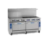 Imperial Imperial IR-12-XB Restaurant Gas Range, 72" W with 12 Burners and (1) Standard Oven & (1) Open Cabinet Base with Bottom Shelf - 419,000 BTU