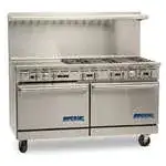 Imperial Imperial IR-6-G24-C Restaurant Gas Range, 60" W with 6 Burners (1) 24" Griddle and (1) Convection Oven & (1) Standard Oven - 297,000 BTU