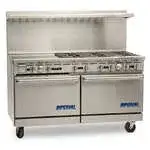 Imperial Imperial IR-6-G24-CC Restaurant Gas Range, 60" W with 6 Burners (1) 24" Griddle and (2) Convection Ovens - 292,000 BTU