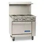 Imperial Imperial IR-6 Restaurant Gas Range, with 6 Burners and Standard Oven - 227,000 BTU