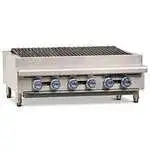 Imperial Imperial IRB-36 36" Gas Countertop Heavy Duty Radiant Charbroiler with Manual Control - 90,000 BTU